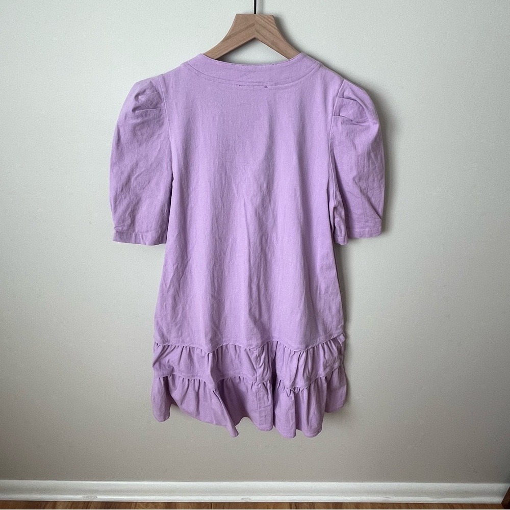 entro Lavender V-Neck Ruffle Dress - Picture 2 of 3